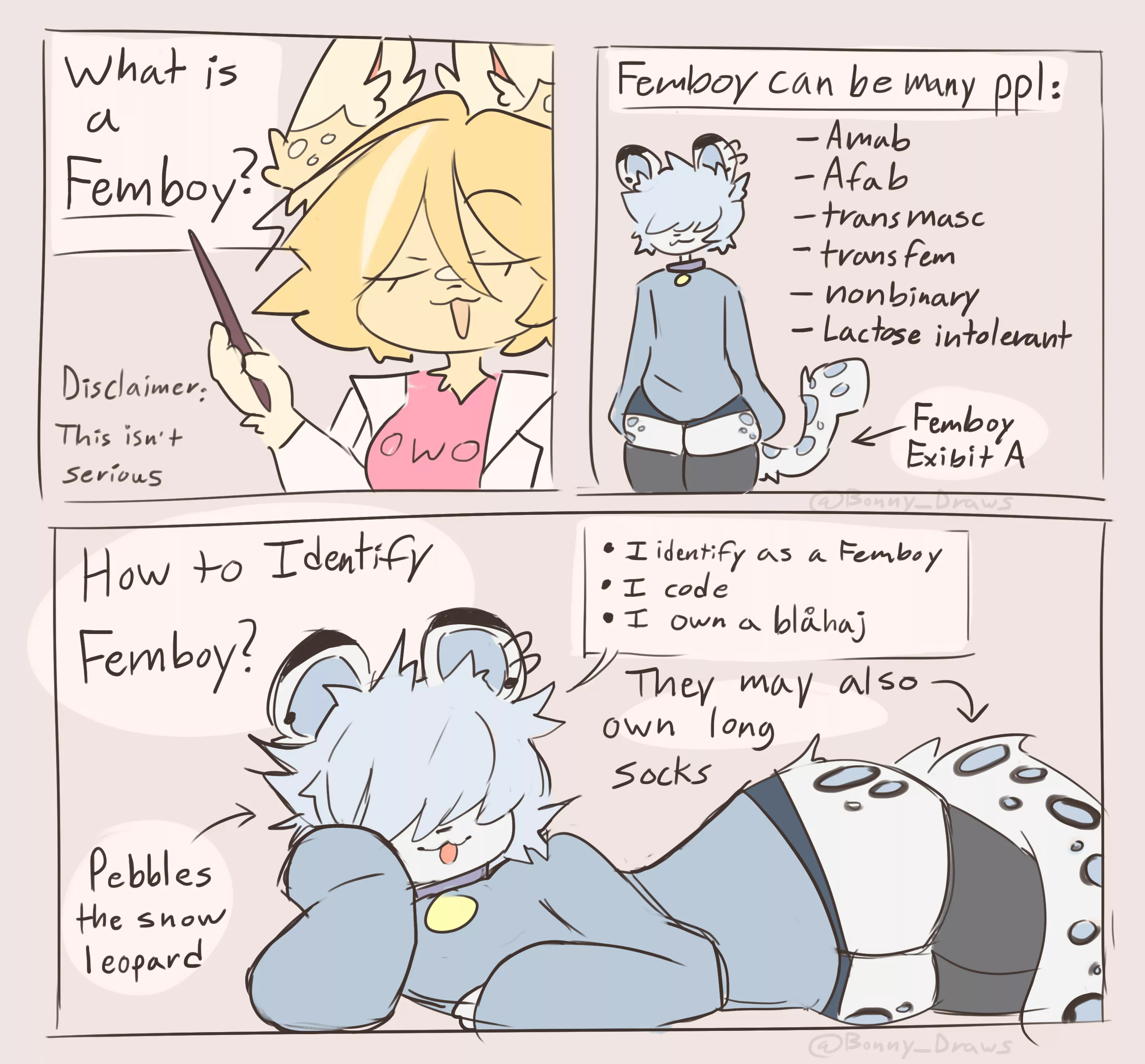 (Art by me) Pebbles the Snow Leopard