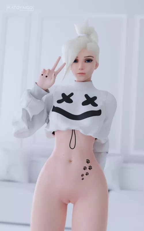 Black and white top Mercy (@KatoyNgo)