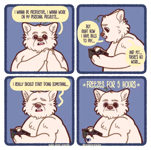 Brain stopped working . exe / art by won won woofs(me)