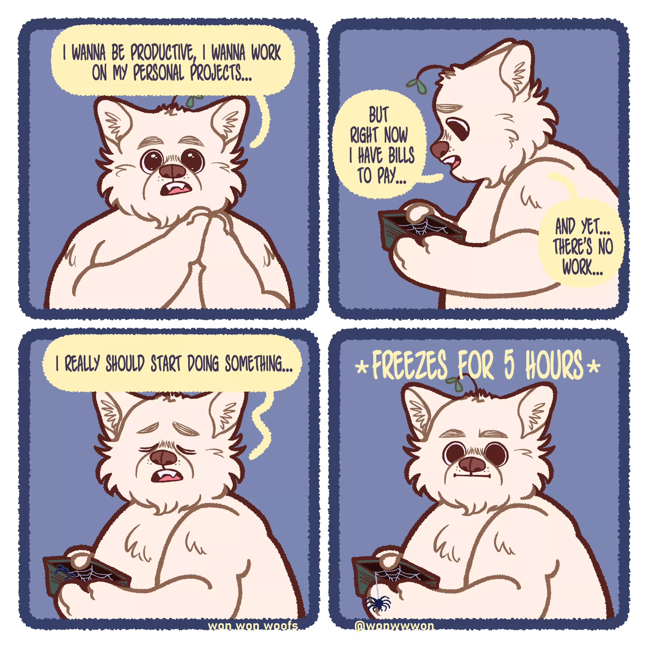 Brain stopped working . exe / art by won won woofs(me)