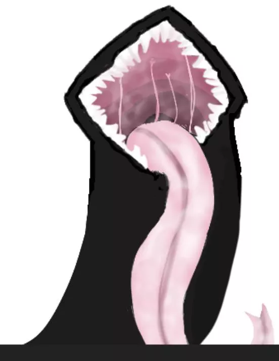 {image} first time drawing vore, pretty proud of it (ignore the lack of head/body)