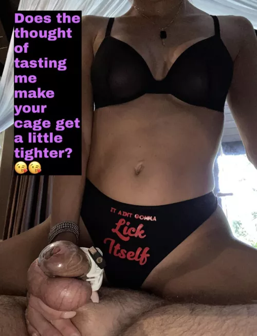 Just the smell of my pheromones drives him WILD 😈