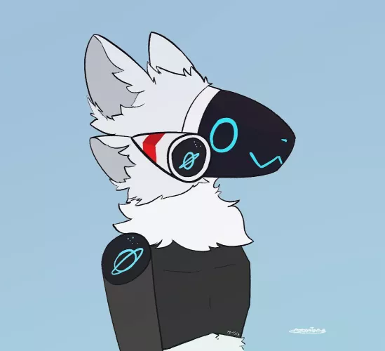 My first drawing of a Protogen [Art by me]