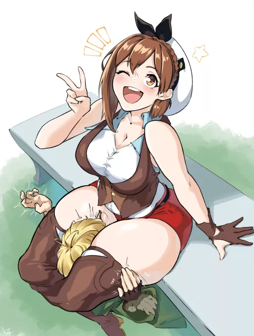 Trapped in Stout's thick thighs