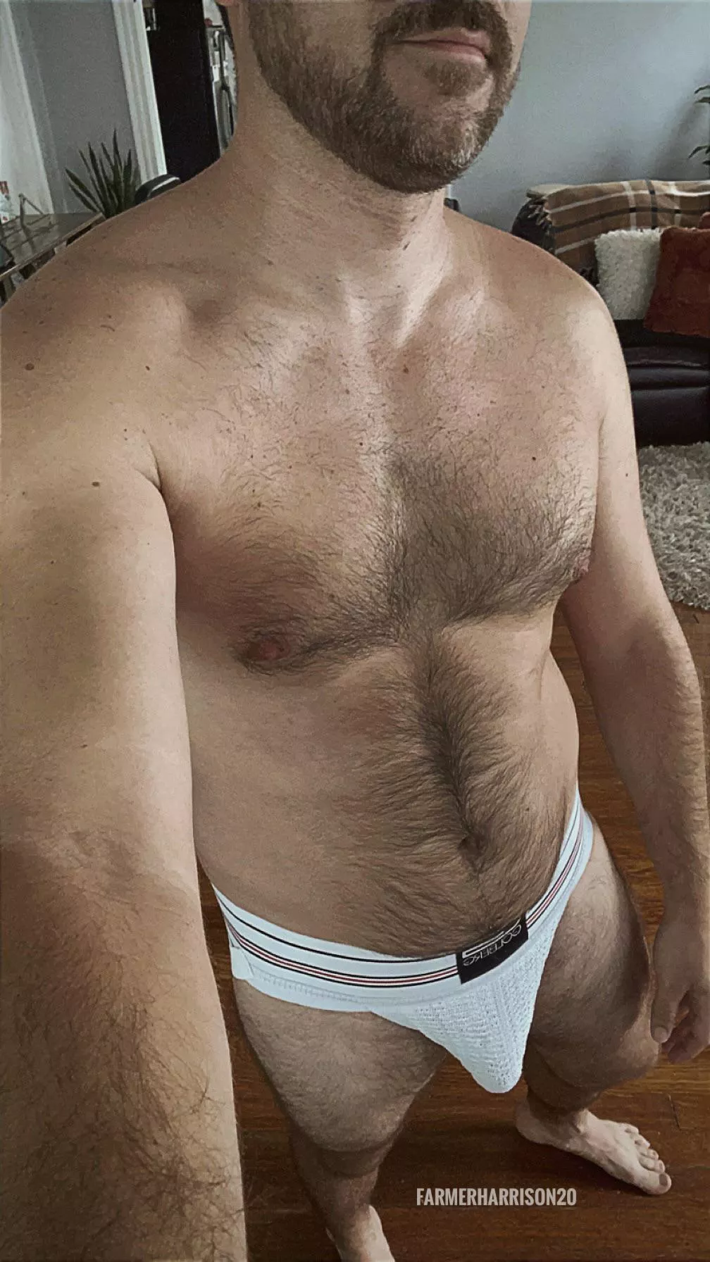 Wearing my new jock to work.. going to smell good later