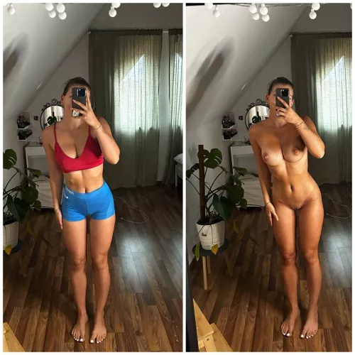 what the people in the gym see vs what the Redditors sees