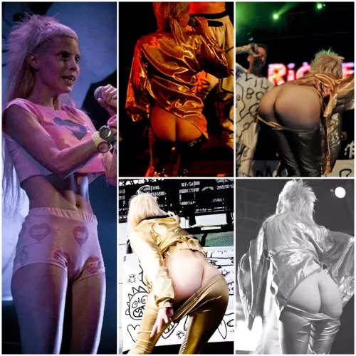 Yolandi Visser Mooning the Crowd During Concerts