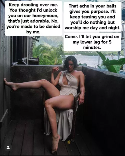 Your wife is a goddess to be worshiped, not fucked by you.