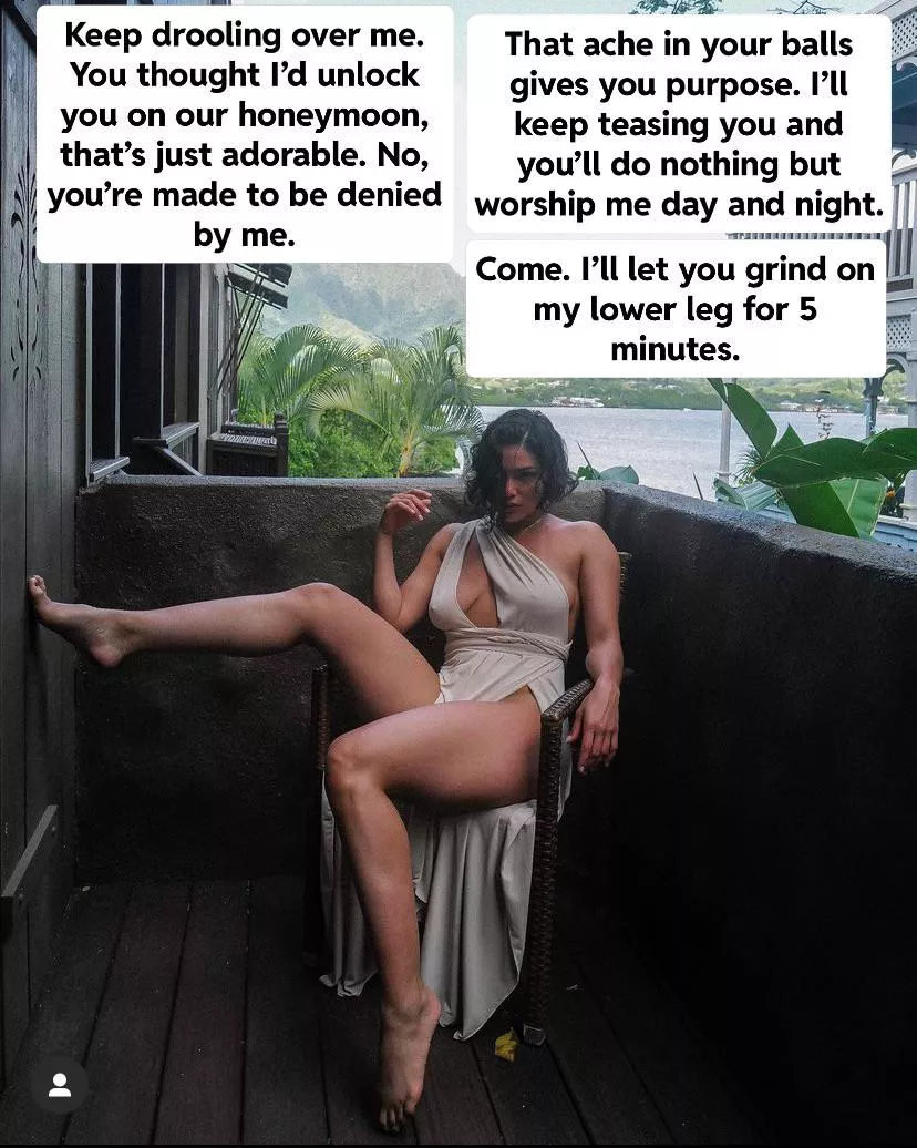 Your wife is a goddess to be worshiped, not fucked by you.