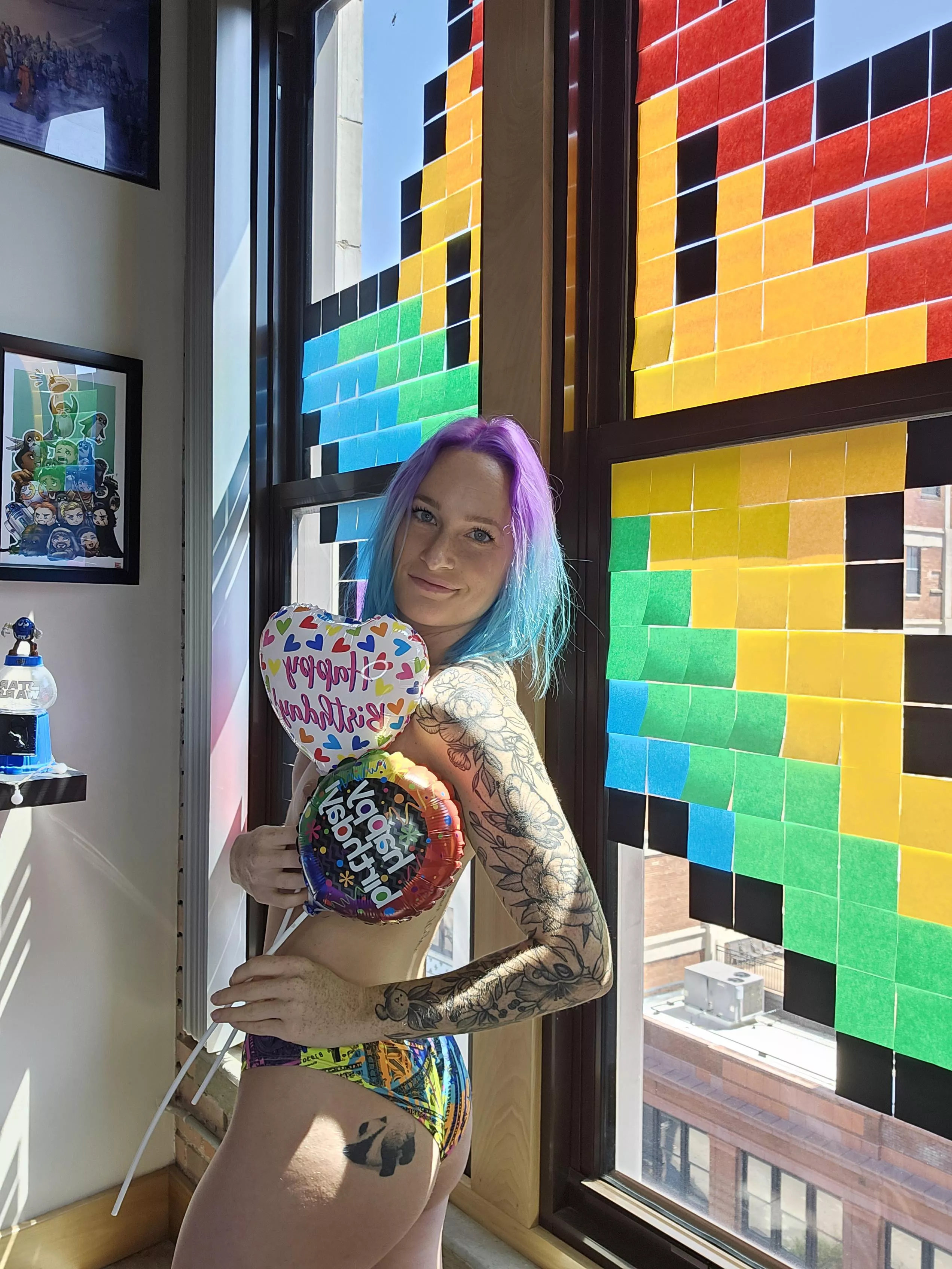 Bubbly Blue Haired Birthday Girl 🥳