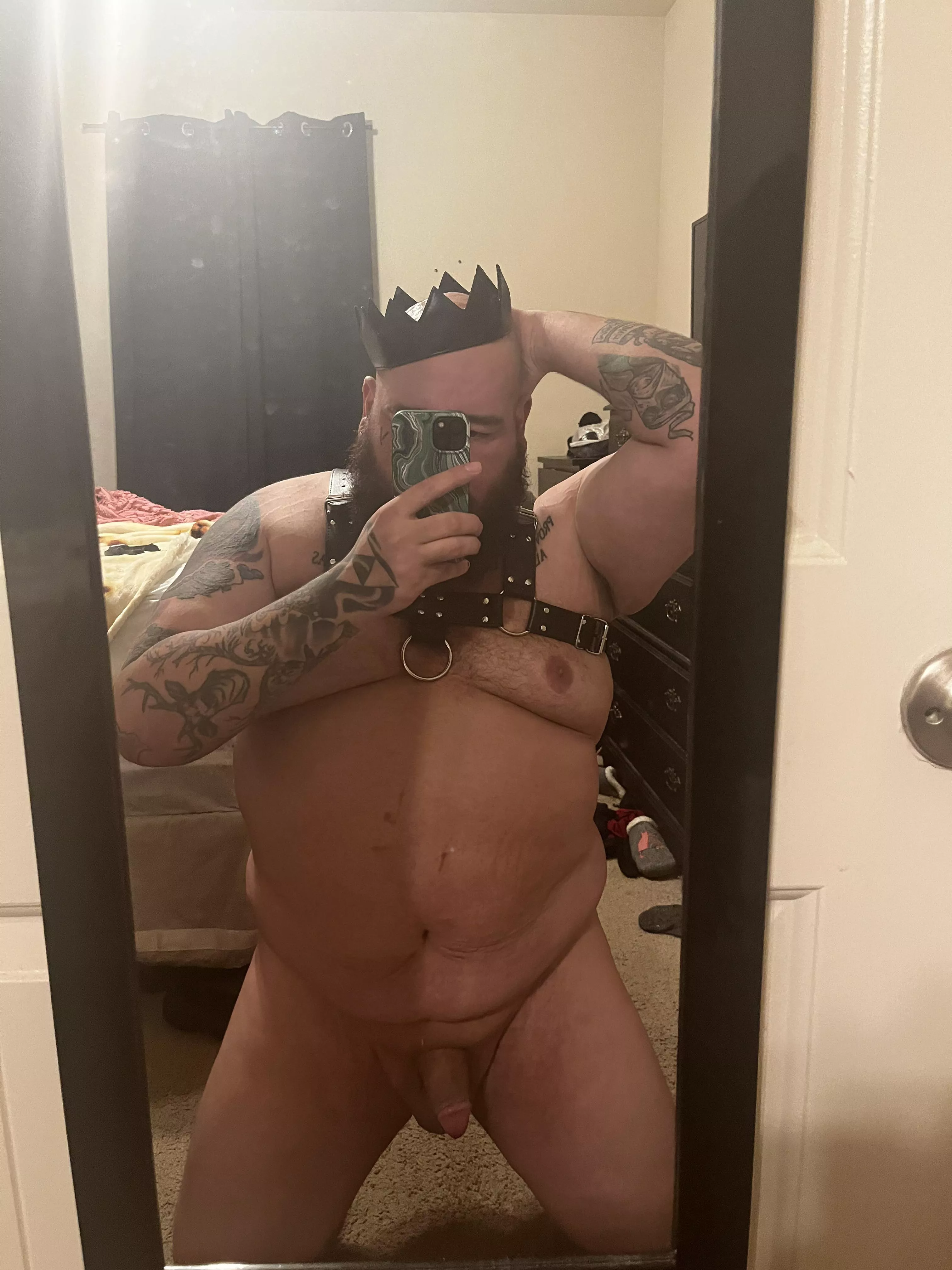 Decided to have fun with leather tonight