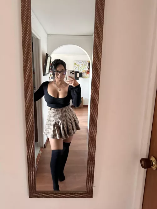 I hope you don't mind if I ride you in my skirt