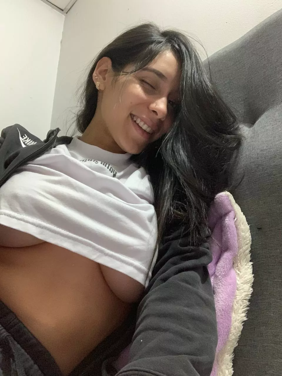 I never wear a bra during summer