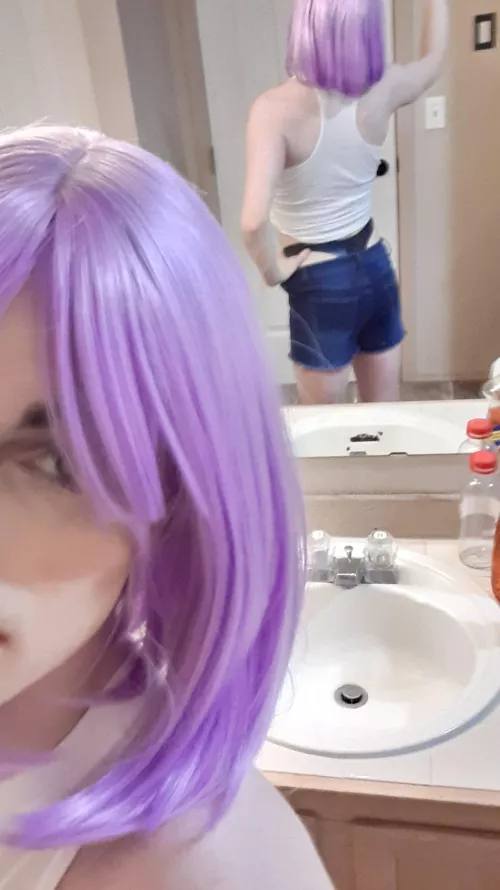 Is this enough latex? Latex thong under my going out outfit