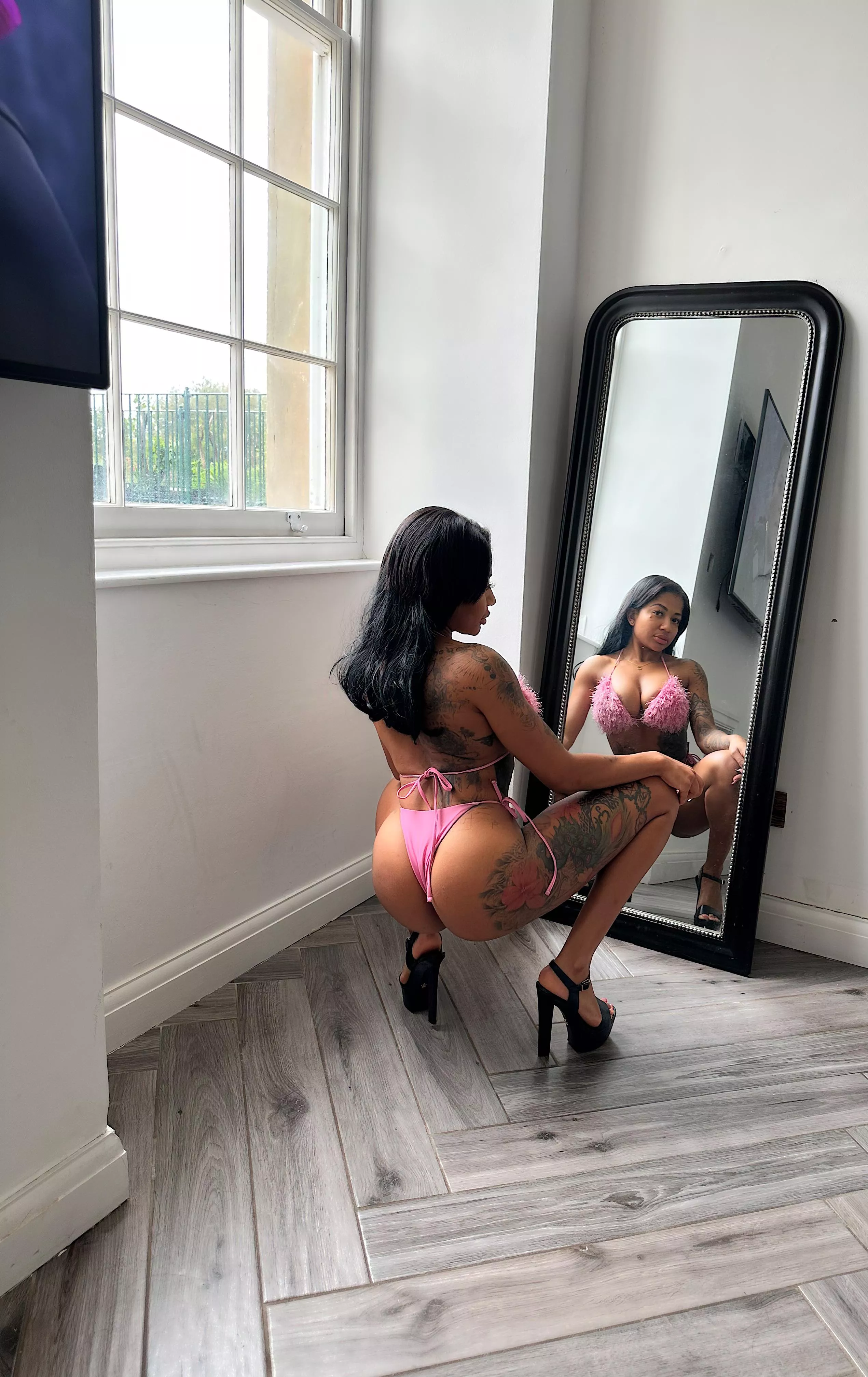 Mirror mirror on the wall. Who’s tits are the fluffiest of them all