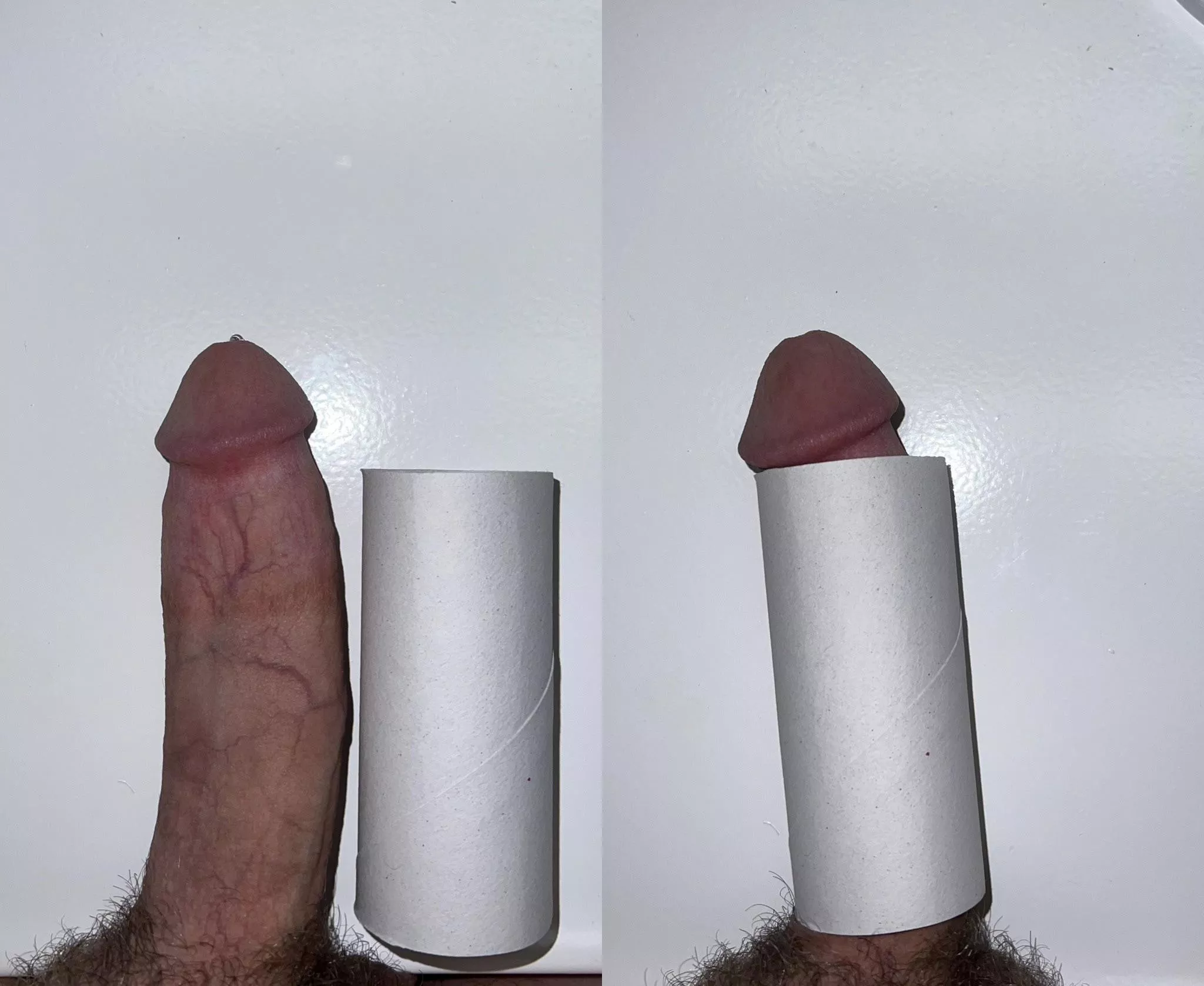 My cock compared to a TP roll, hmu if you wanna see who's superior
