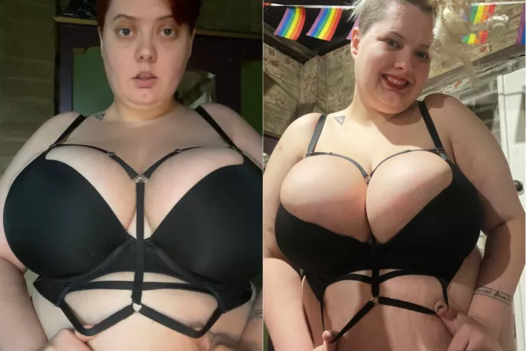 Only 2 years difference! How long before I break my bra 😝