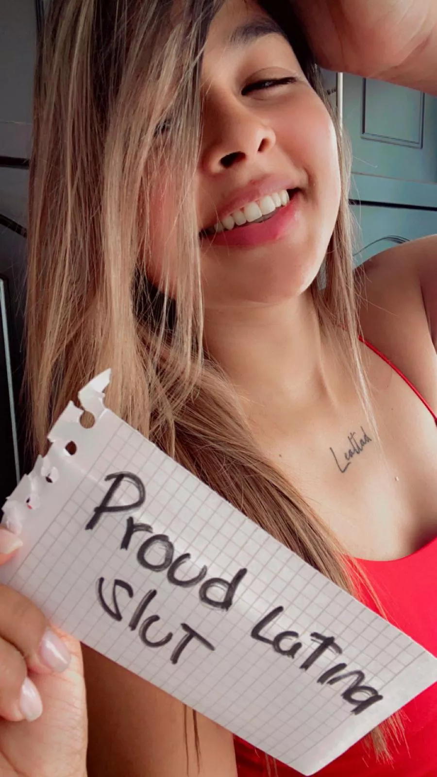 PROUD latina SLUT! (Me) I enjoy reading nasty comments!