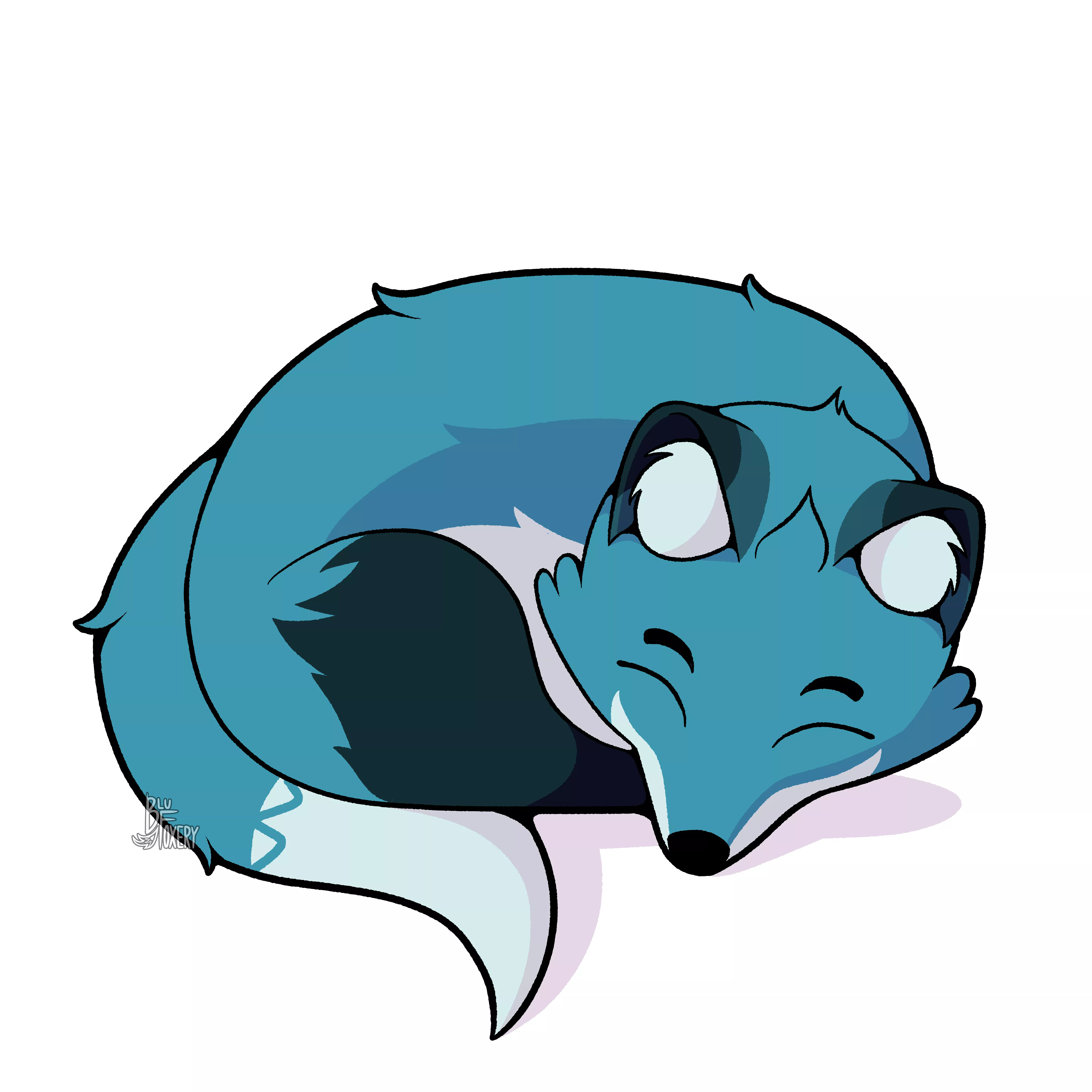 Sleepy Fox (Drawn By Me)