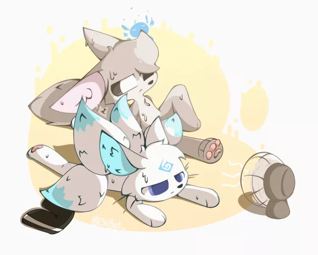 The heat is unbearable!! Art by me, 