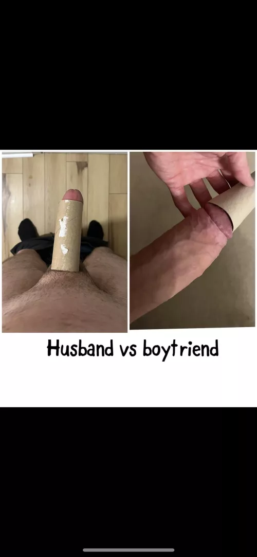 Wives eyes don’t lie, size does matter. Just have to let them see the difference and then your wife’s life can be changed for the better. Be a good husband and let her explore ;)