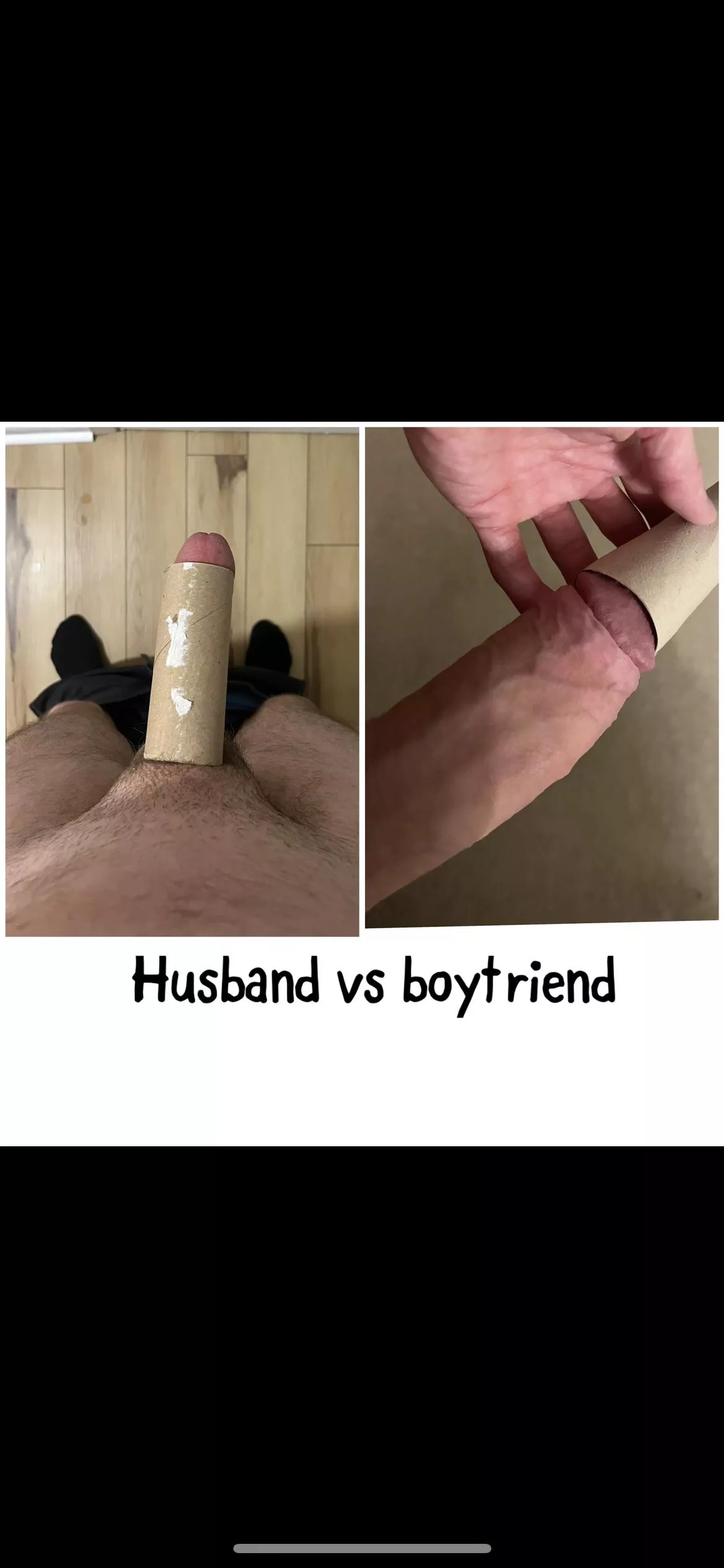 Wives eyes don’t lie, size does matter. Just have to let them see the difference and then your wife’s life can be changed for the better. Be a good husband and let her explore ;)