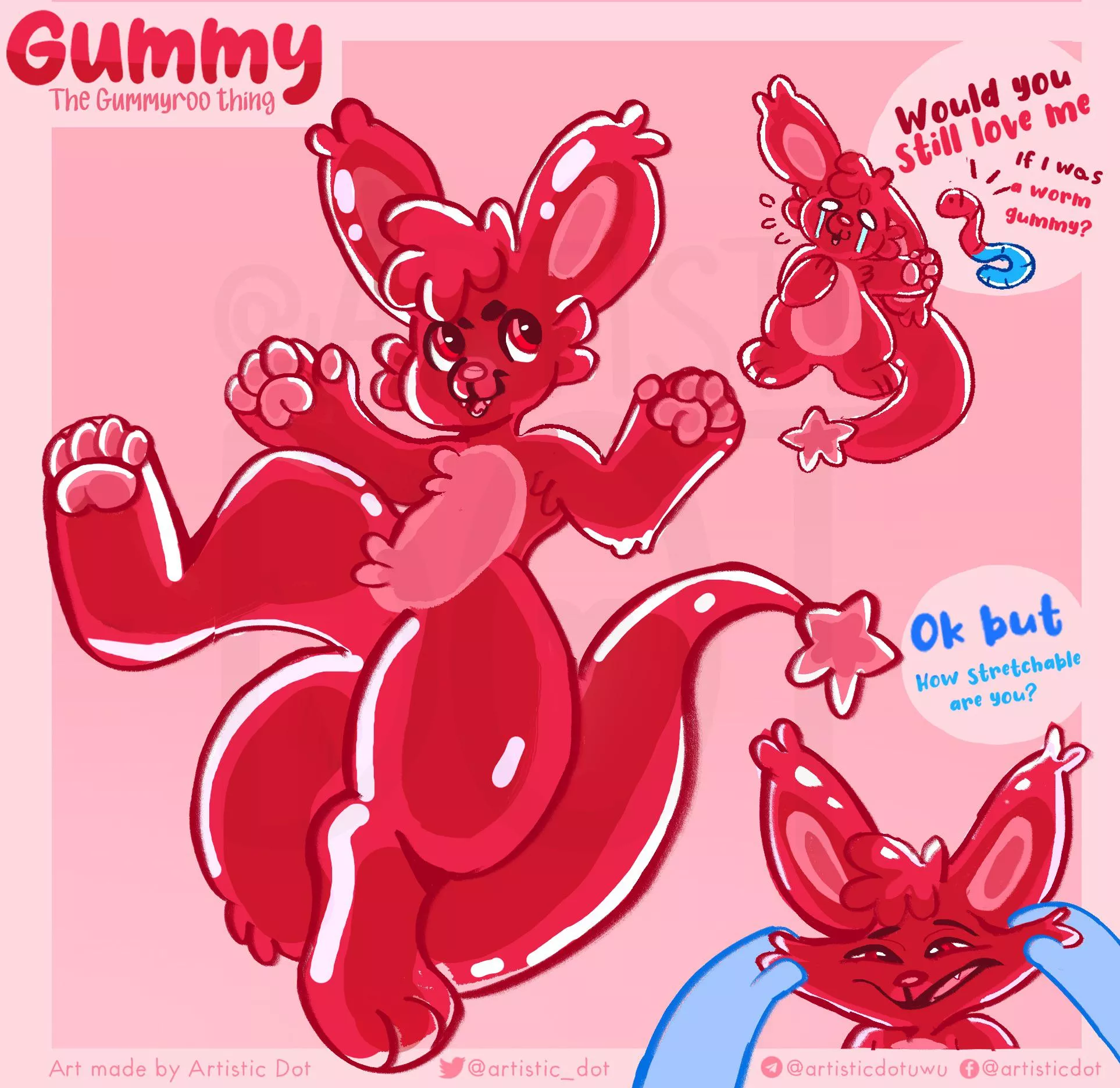 Would you still love me if I were a worm gummy? (adopt wip / @artistic_dot on x)