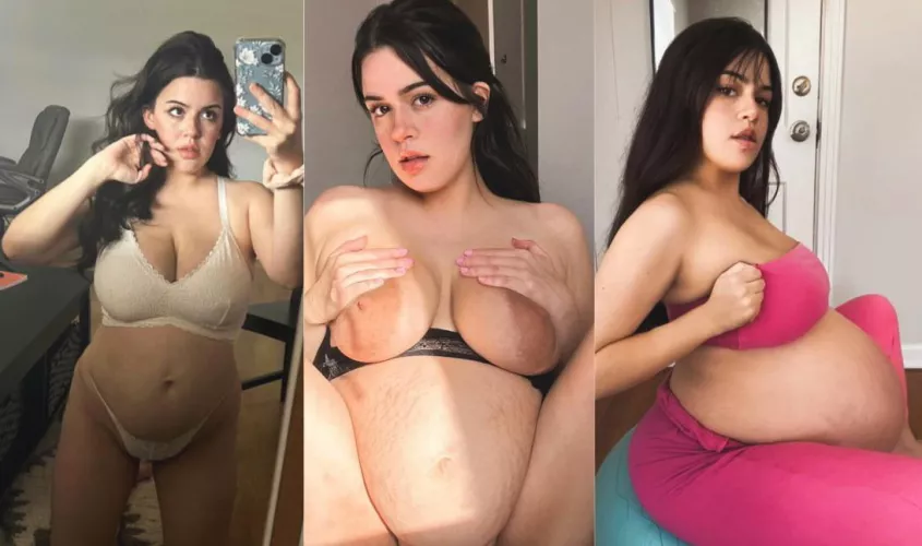 4, 6 and 8 months. Just got hornier and hornier 🥵