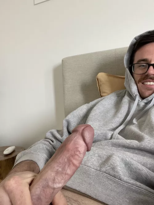 A pulsating penis waiting to pleasure you