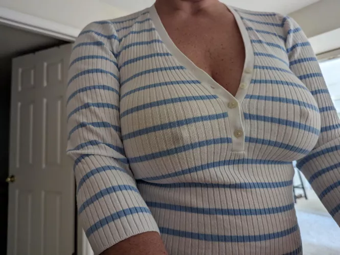 Daddy said no bras allowed while we're on vacation.