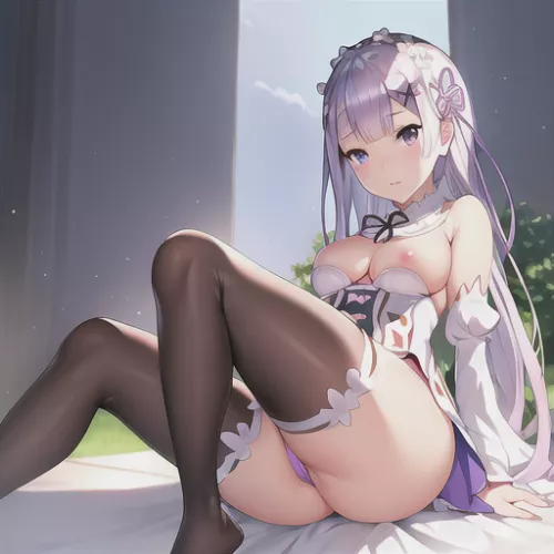 Emilia from Re:Zero [AI generated] 3