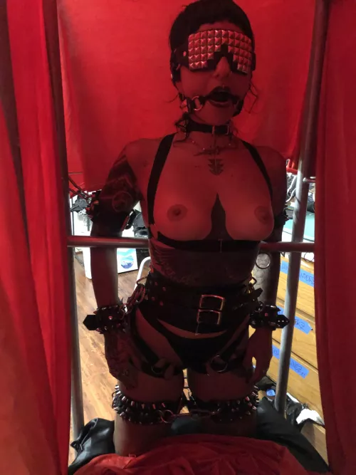 Hard to misbehave when your tied up and gagged