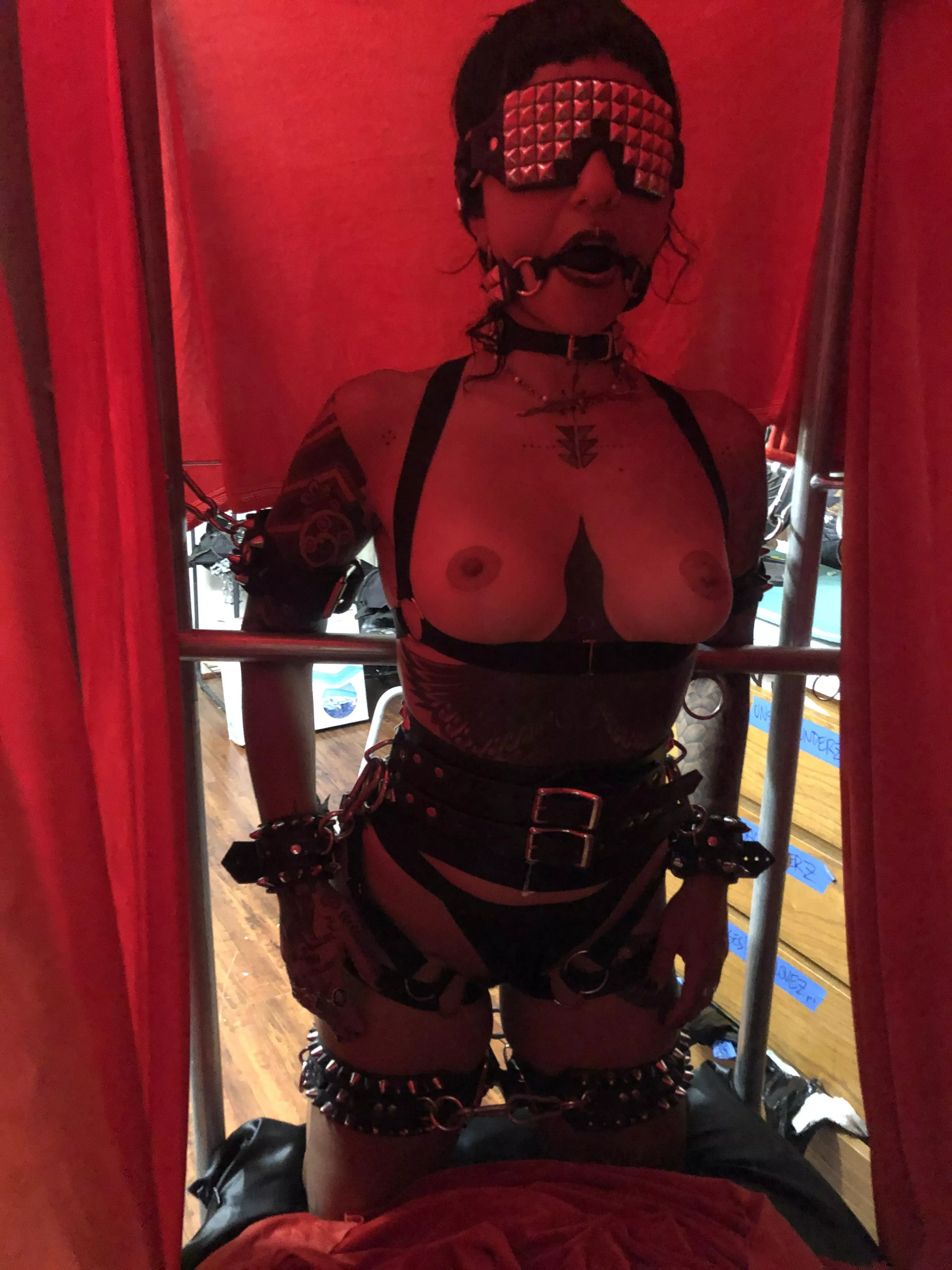 Hard to misbehave when your tied up and gagged