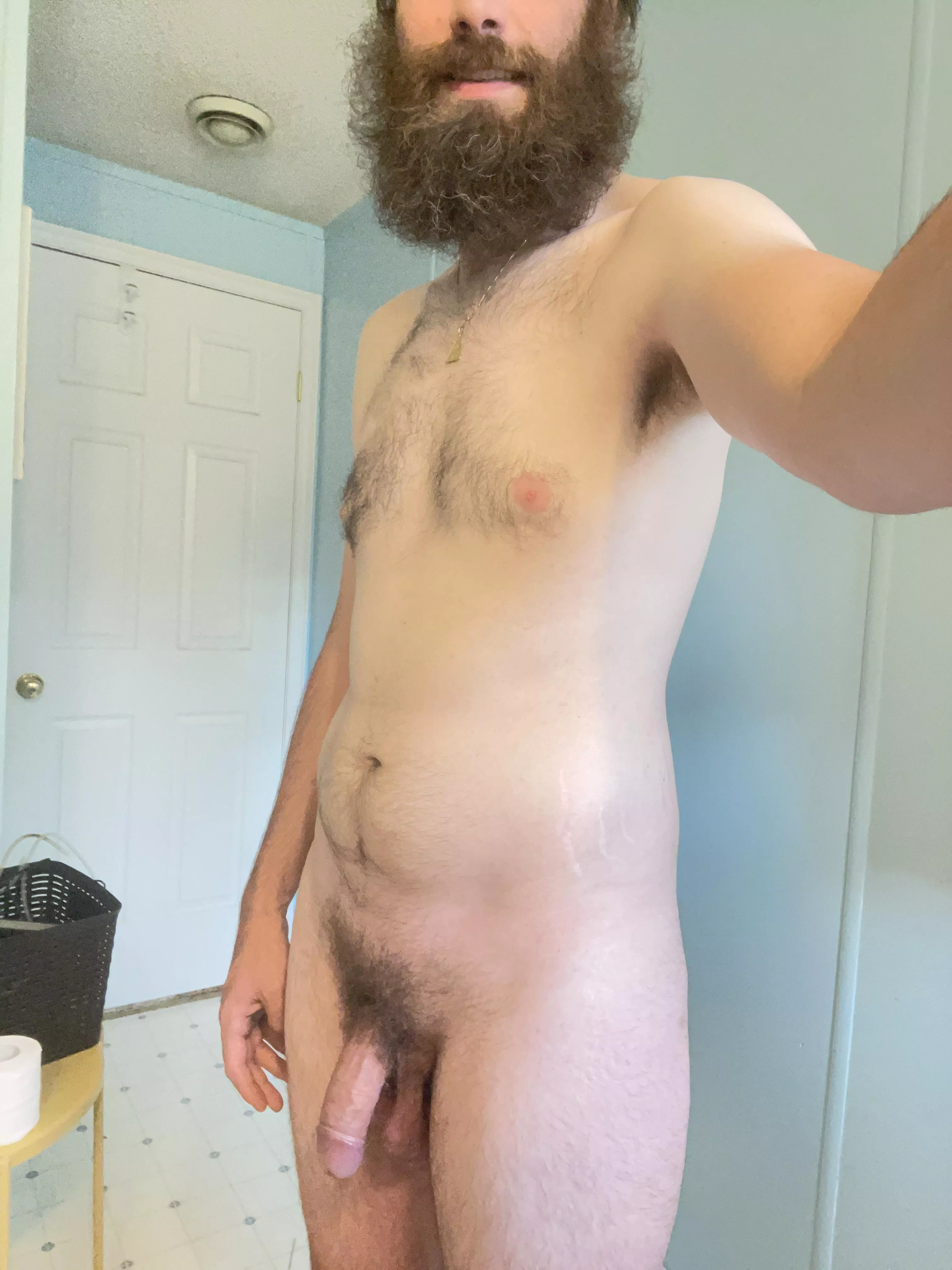 Headed to the shower