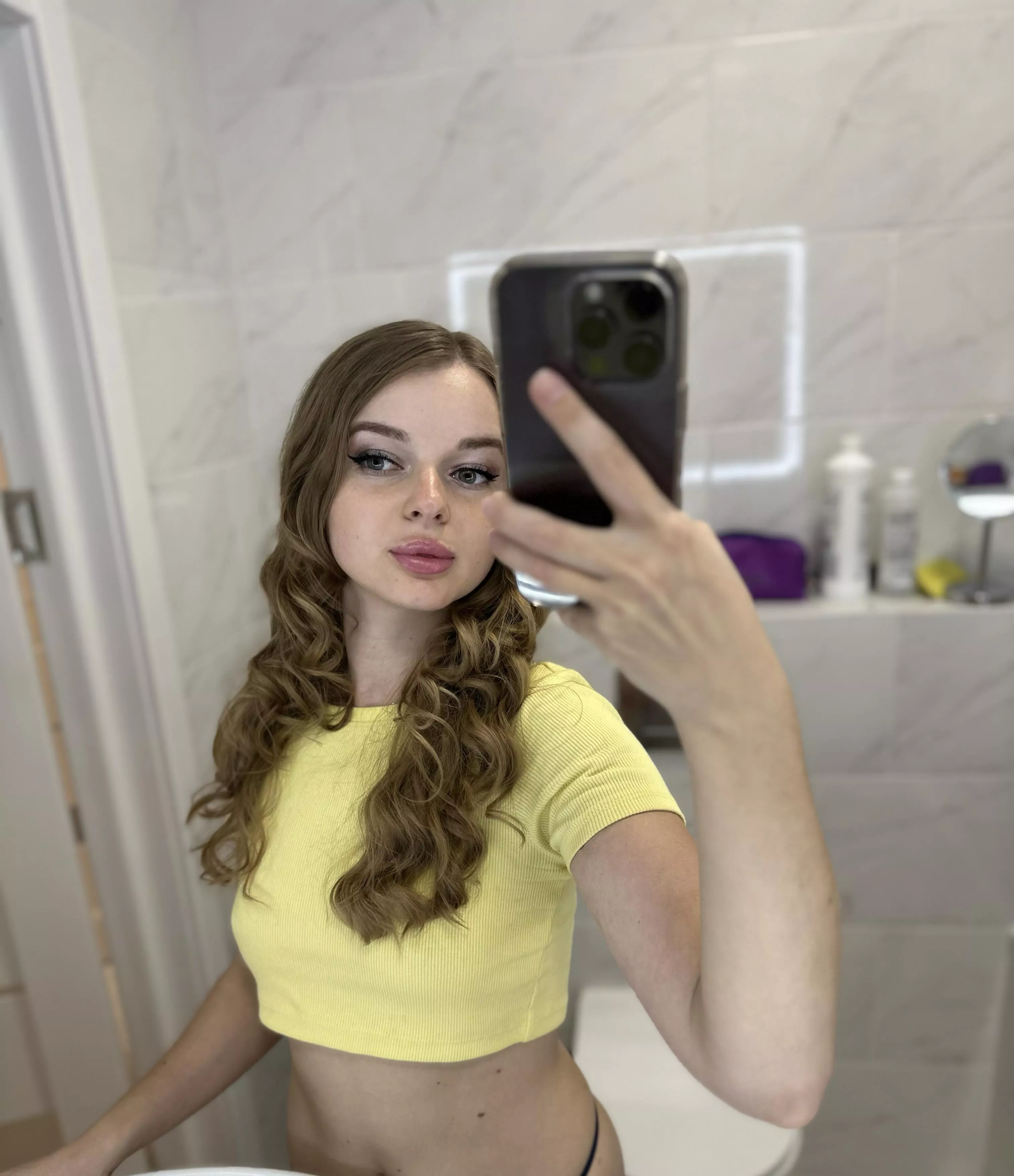 I hope I look cute with my new hairstyle