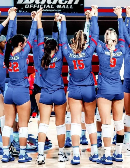 Line up these beautiful volleyball girls