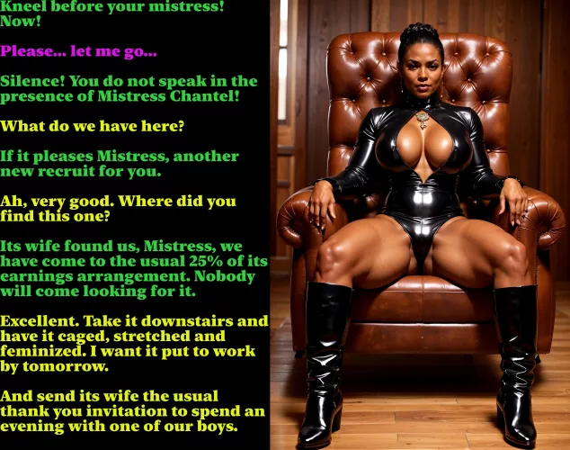 Mistress Chantel's New Recruit [Forced Feminization, Slavery, Cuckold]