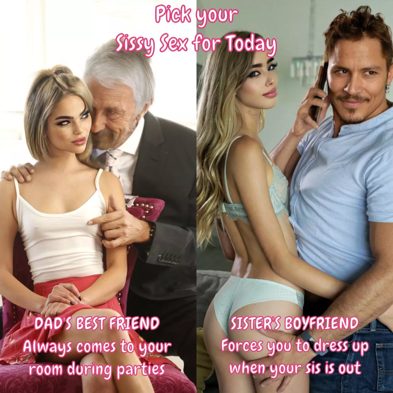 Pick your new sexual partner