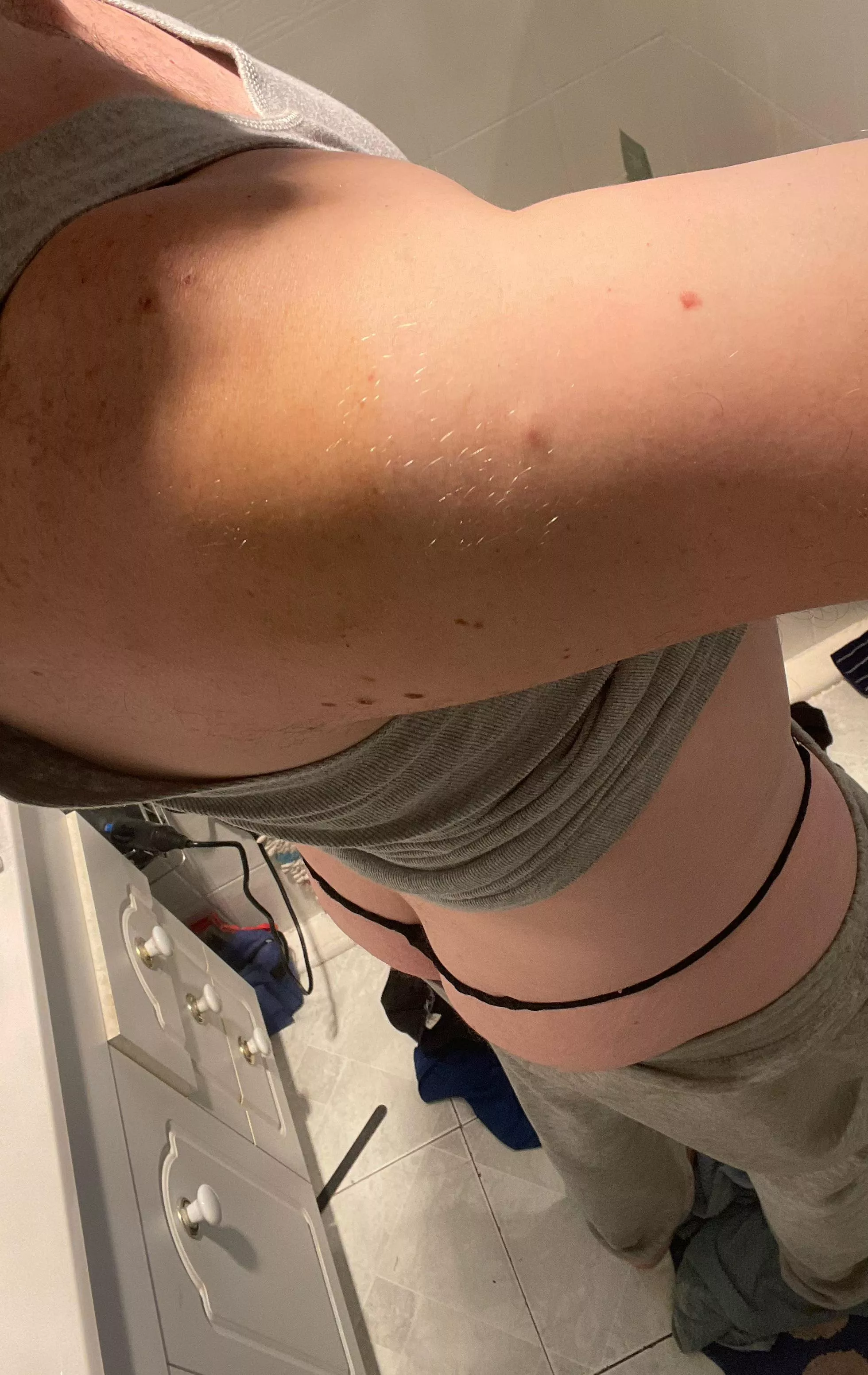 Pull them up or down?