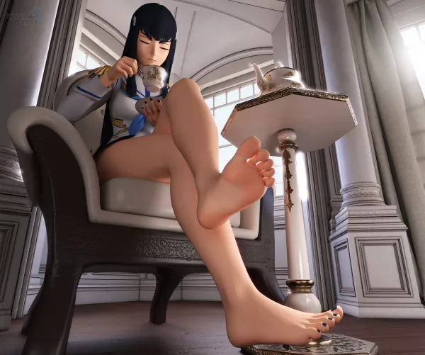 Satsuki Kiryuin Tea Time (Kill La Kill) [Artist: FinuraArts]