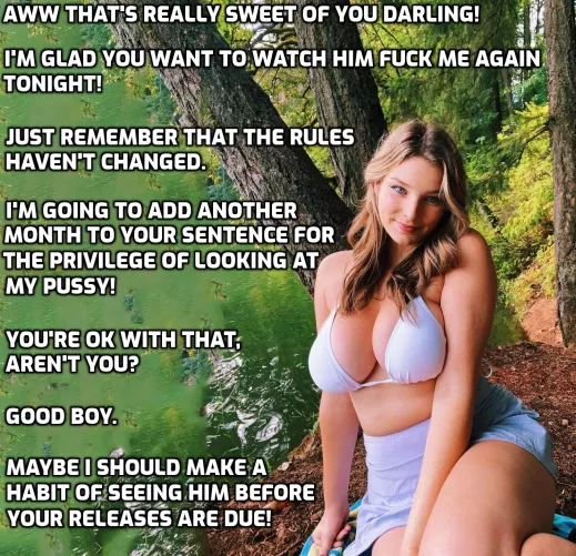 She loves it when you can't say no.