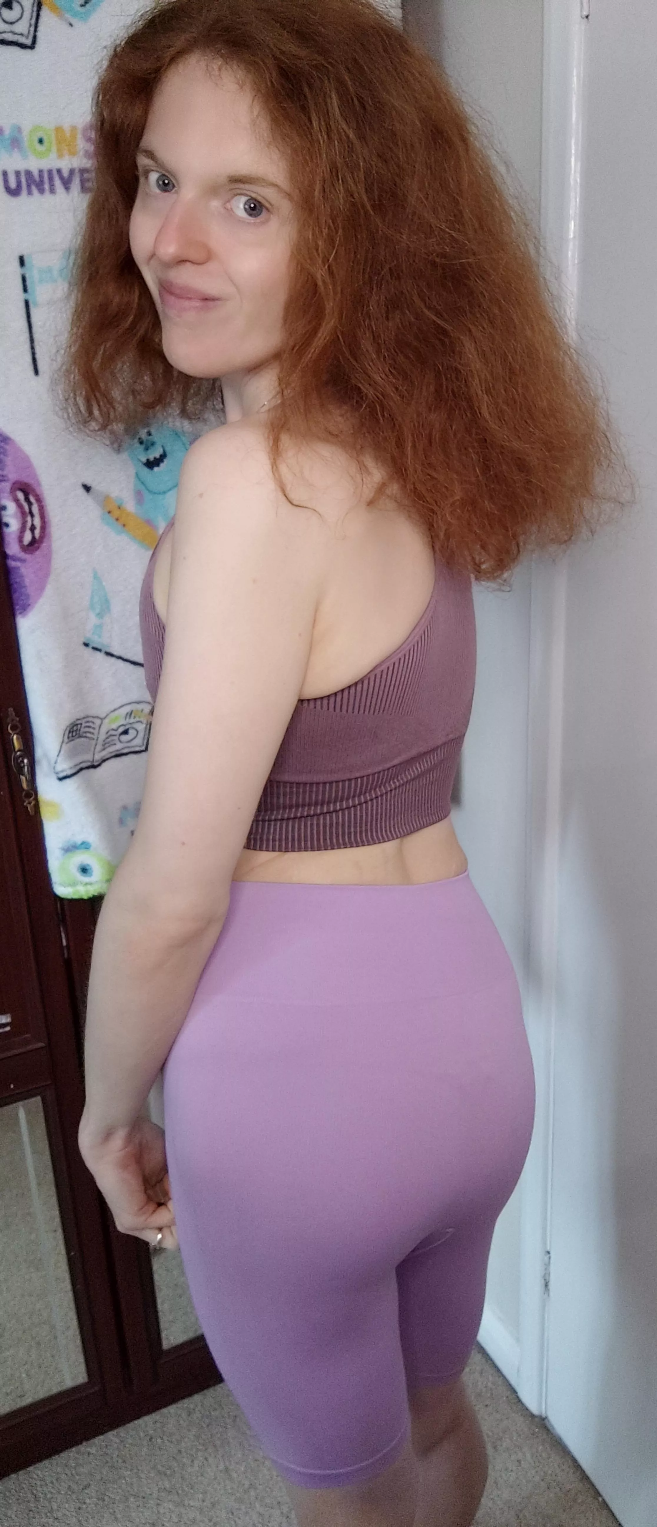 Smiling because I loved my outfit earlier!