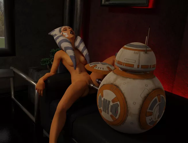 Ahsoka Tano's pussy gets fucked by BB-8's hidden feature (HeisenDaddy) [Star Wars]