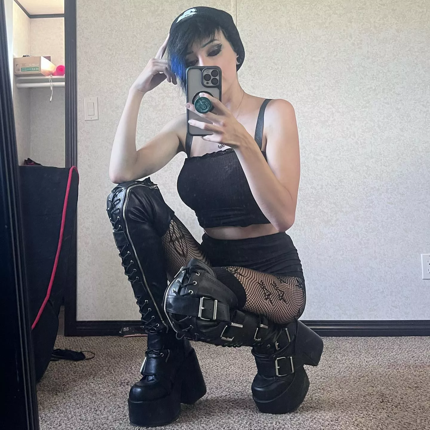 black boots for a goth