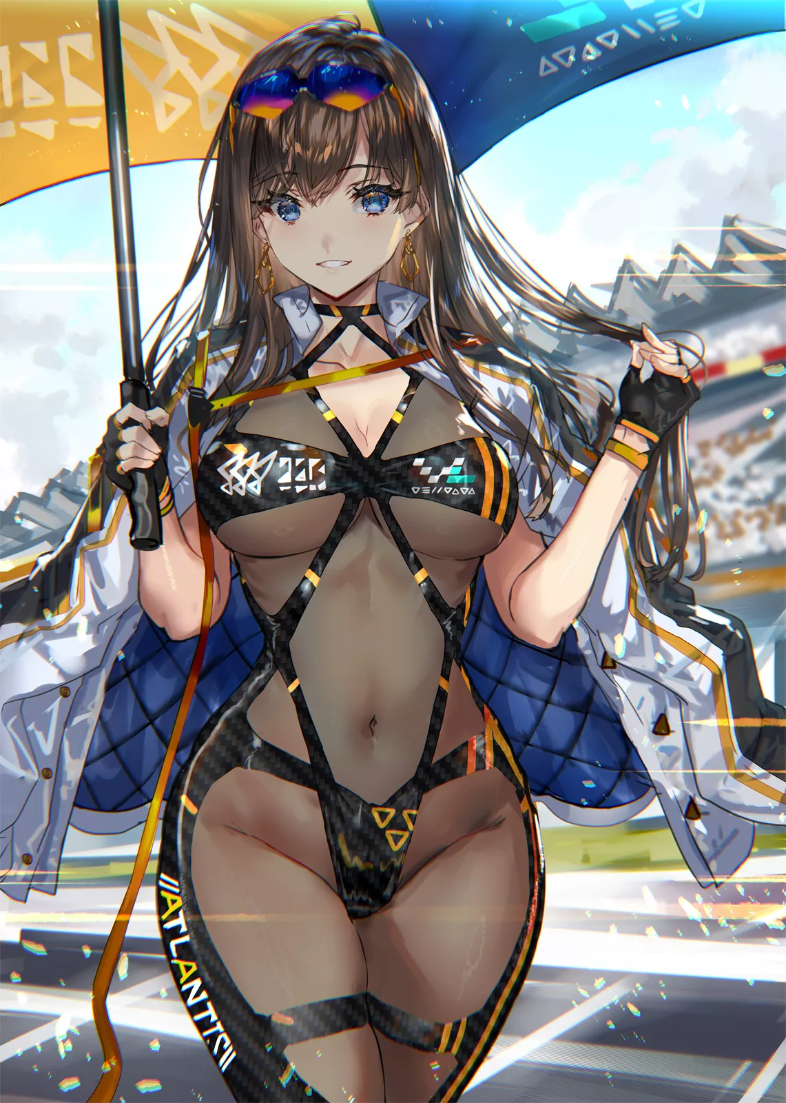 Bodystocking Race Queen (ran'ou) [Original]