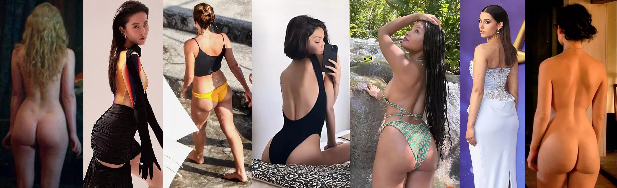 Disney Princesses all got good cake. (Elle Fanning, Crystal Liu, Emma Watson, Rachel Zeglar, Halle Bailey, Naomi Scott, Lily James)