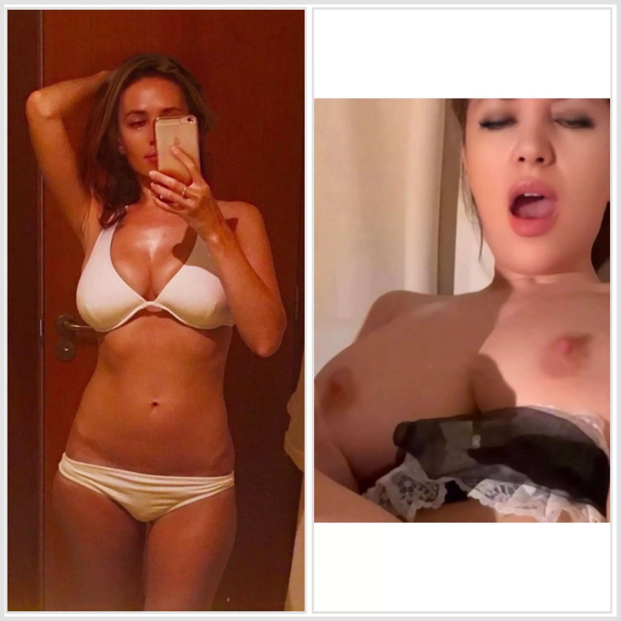 First bikini then horny slut at home