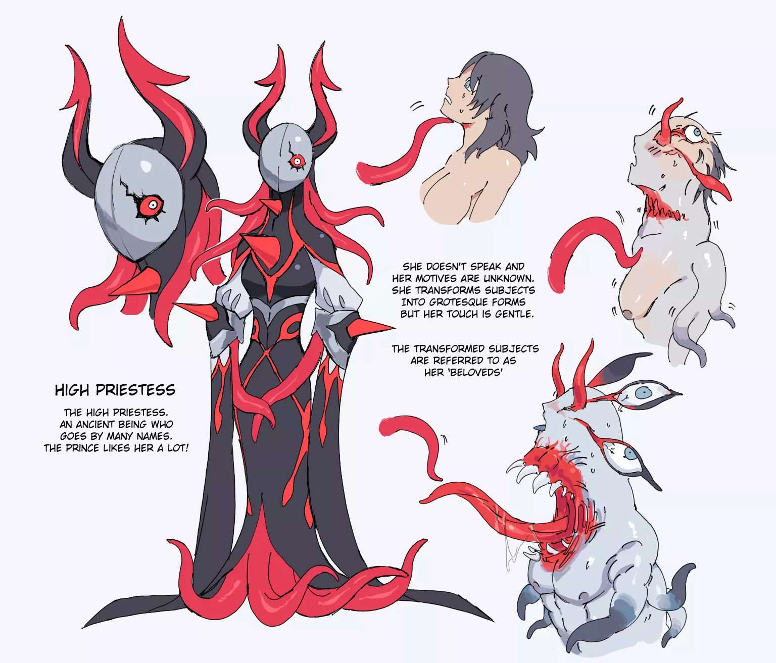 High Priestess by Mopan (body horror + FtM + lore)