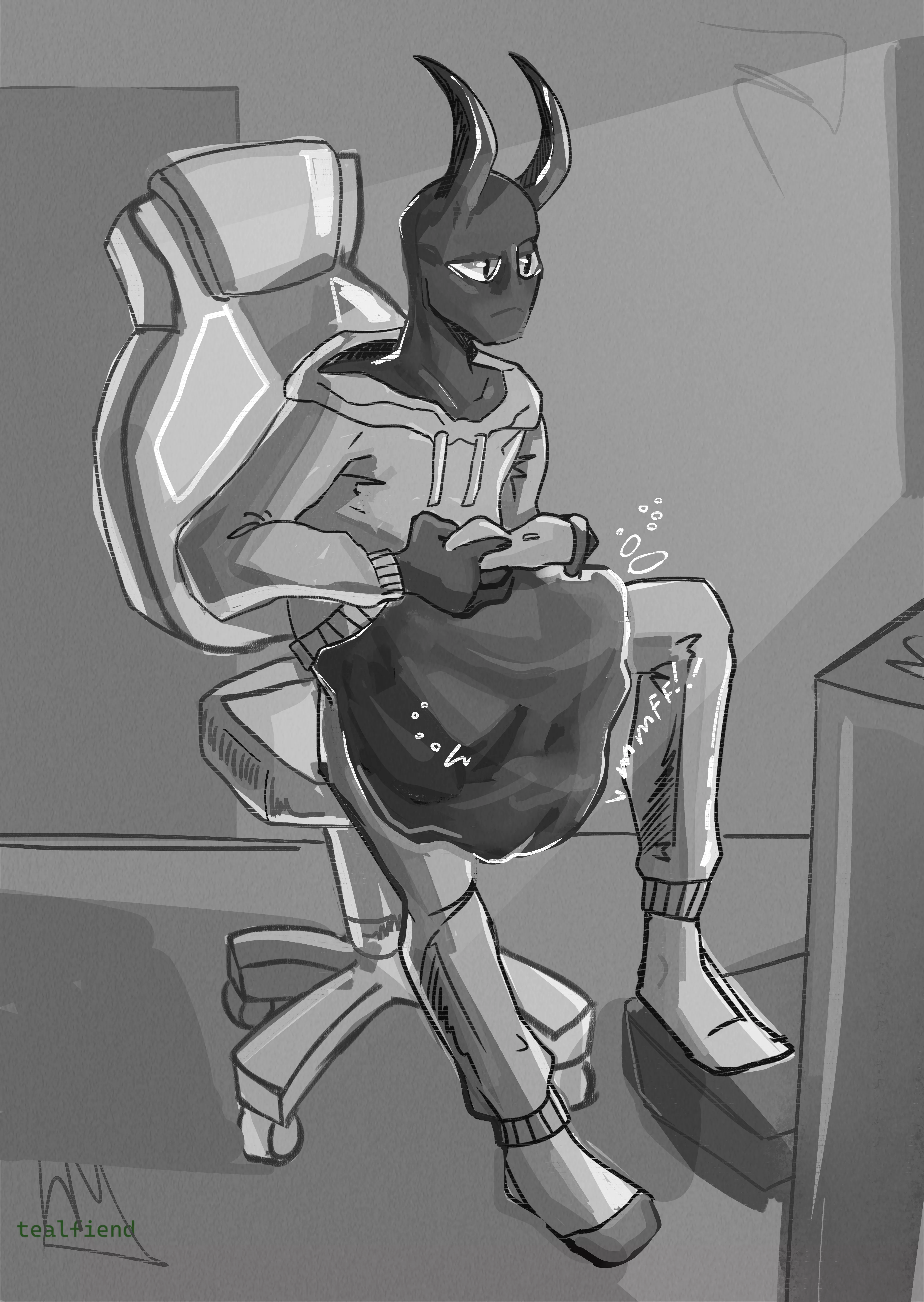 {Image} gamer moment (Art by tealfiend) [m/?, similar size]