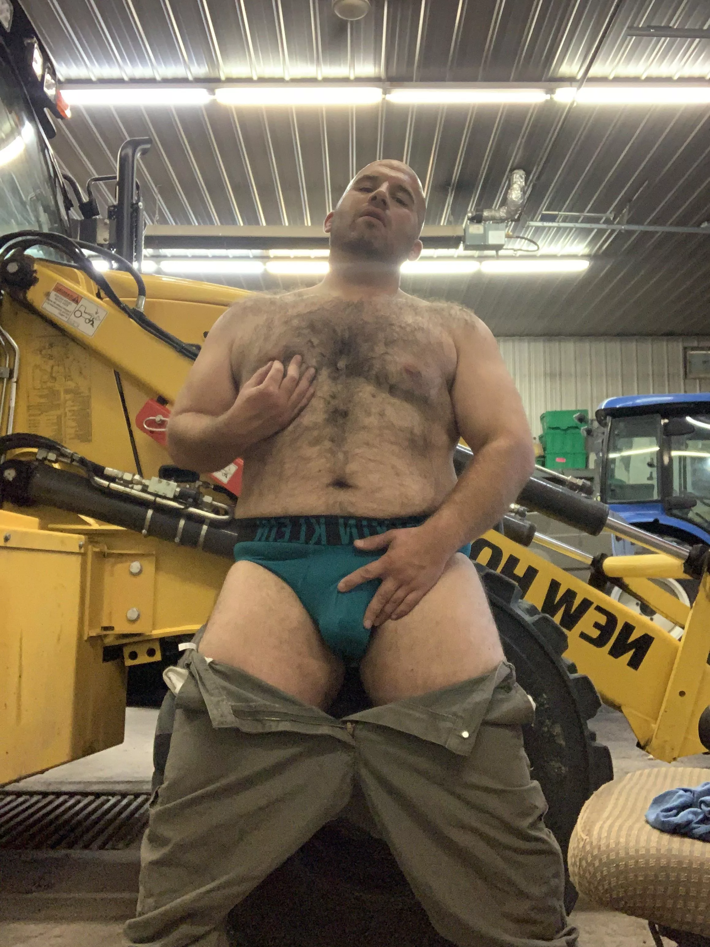 It’s really hot out…trying to cool down in the shop